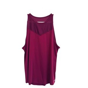 2/$15 BCG Athletic Tank Top Raspberry Mesh Performance Sleeveless – Medium